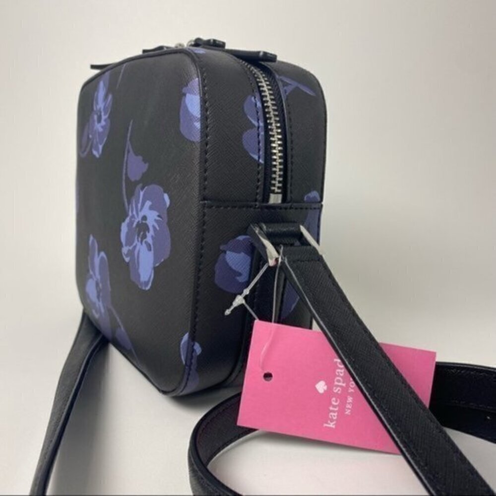 Kate Spade Newbury Lane Cammie Crossbody Bag Tossed Poppies Floral Print Purse - Picture 5 of 13